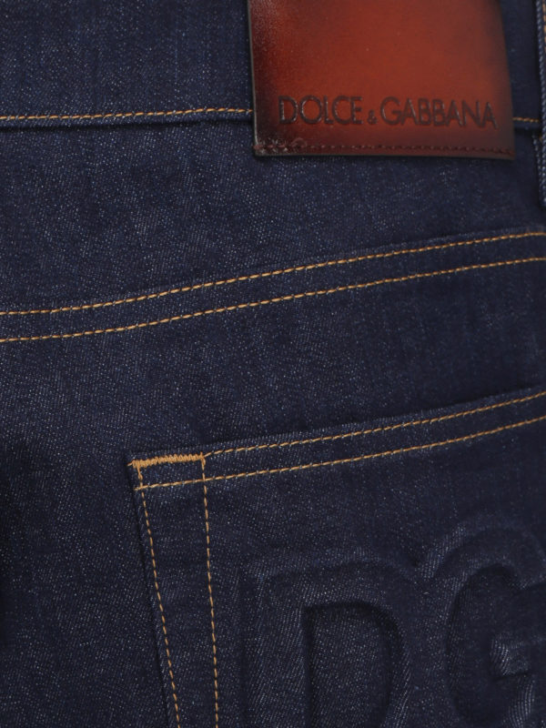 راسته Dolce & Gabbana - Five pocket straight leg jeans - GY07CZG8DM7S9001