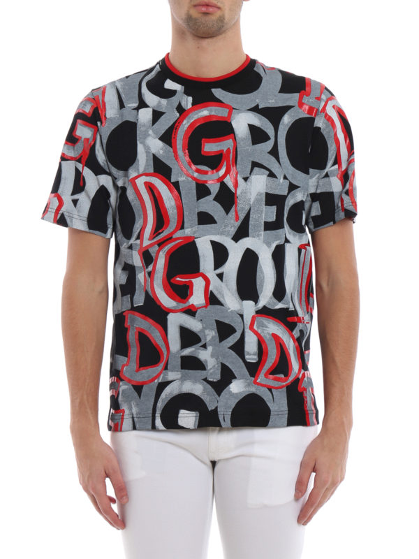 dolce and gabbana graffiti t shirt