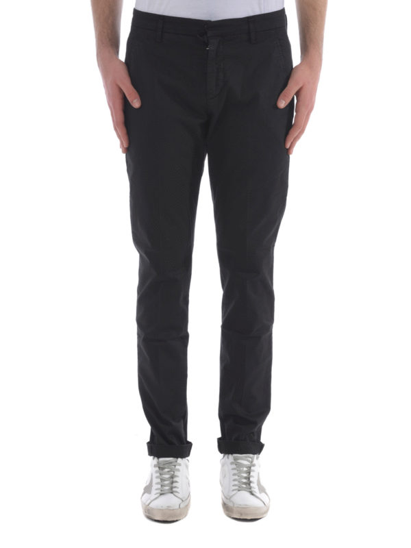 black cotton trousers