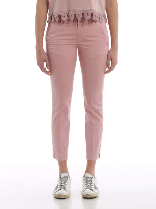 pink stretch pants