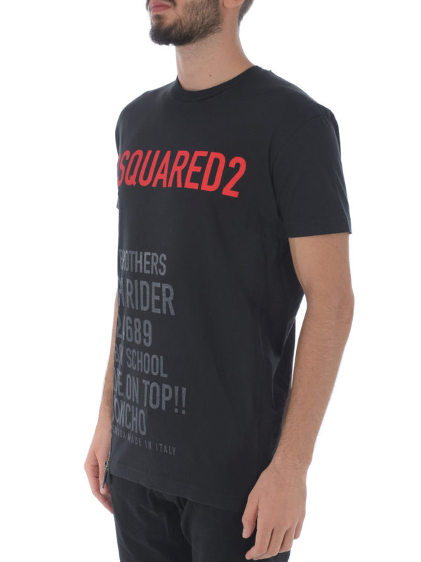 dsquared2 zip t shirt