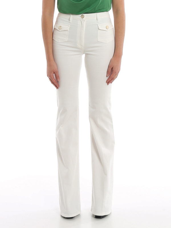 iKRIX ELISABETTA FRANCHI: flared jeans - Boot leg white jeans