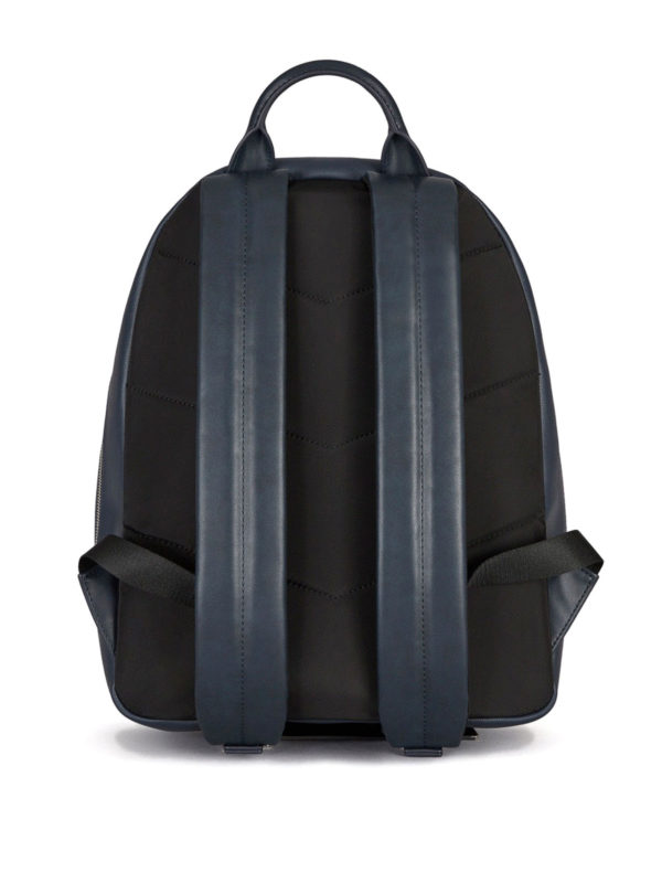 armani jeans leather backpack