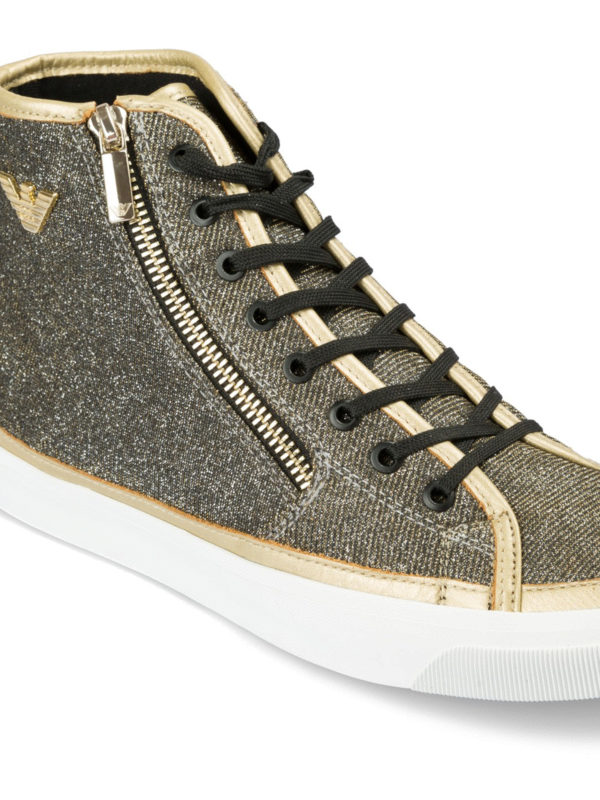 armani glitter high tops