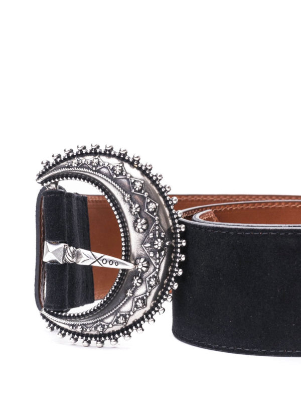 iKRIX ETRO: belts - Black suede belt
