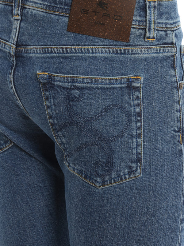 اسکینی Etro - Five pocket slim fitting jeans - 1W4178578202 | iKRIX