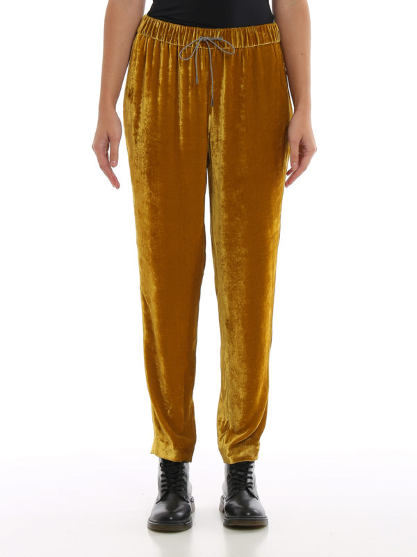 iKRIX FABIANA FILIPPI: casual trousers - Soft velvet trousers