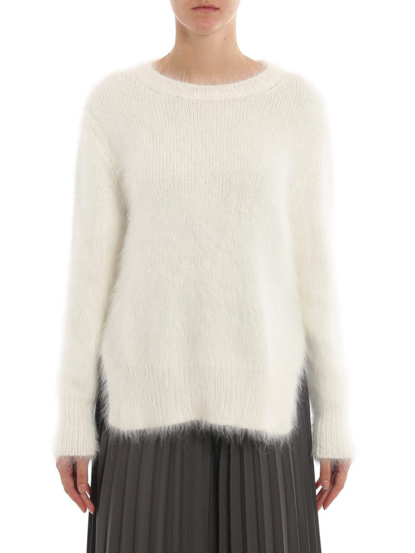 iKRIX FABIANA FILIPPI: Strickpullover mit Rundhalsausschnitt - Rundhalspullover - Weiß