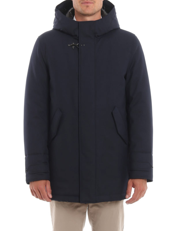 parka coat blue