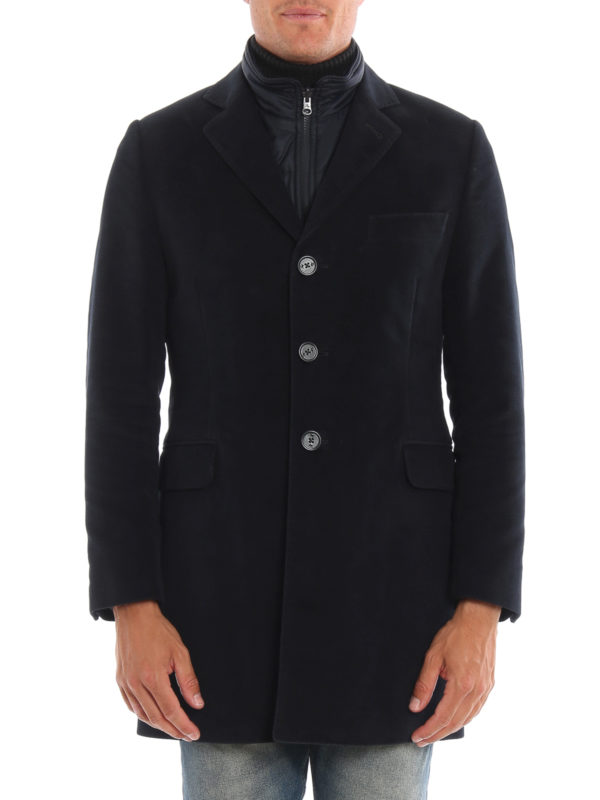 Detachable vest fustian coat 