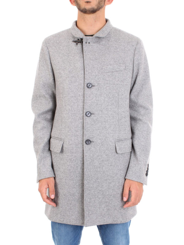 Mid season light grey short coat 
