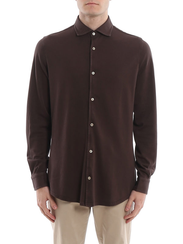 iKRIX FEDELI: shirts - Steve organic cotton piqué shirt