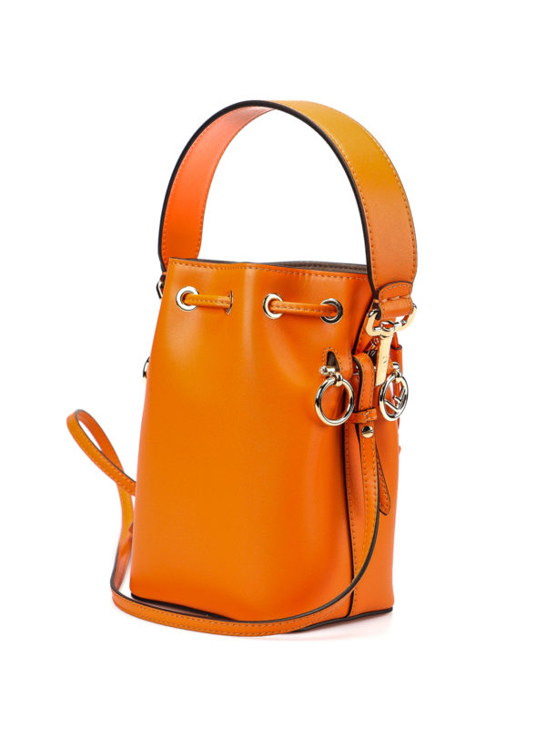 orange fendi bucket bag