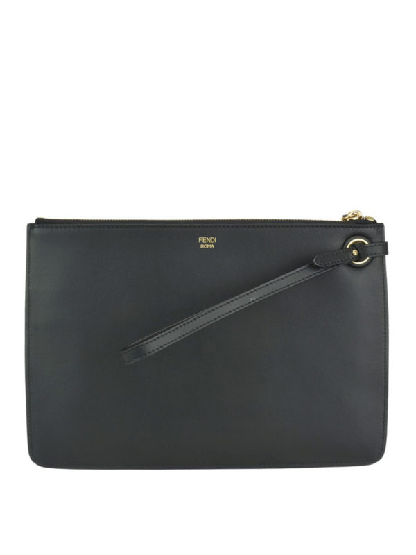 fendi large flat clutch