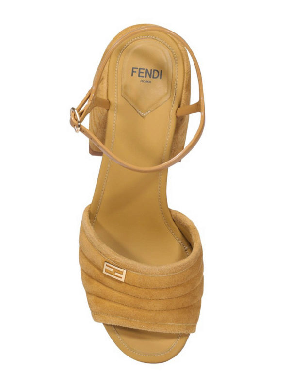 fendi suede sandals