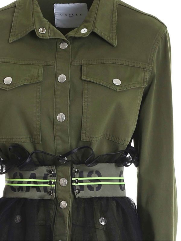 ماکسی Gaelle Paris - Green denim dress 