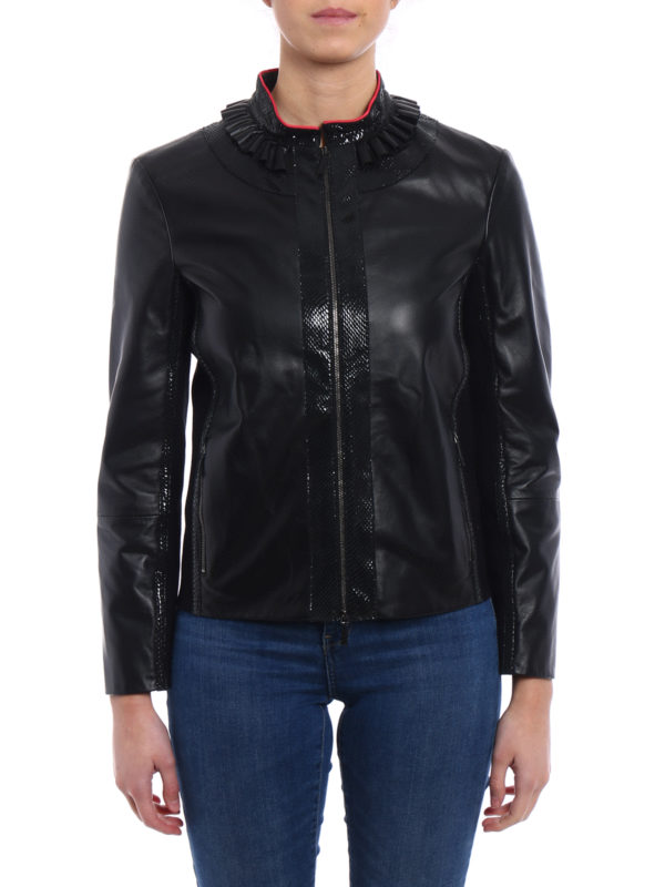 armani leather jacket price