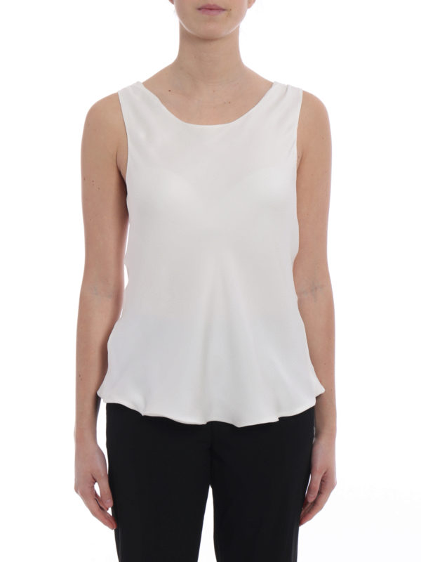 armani silk top