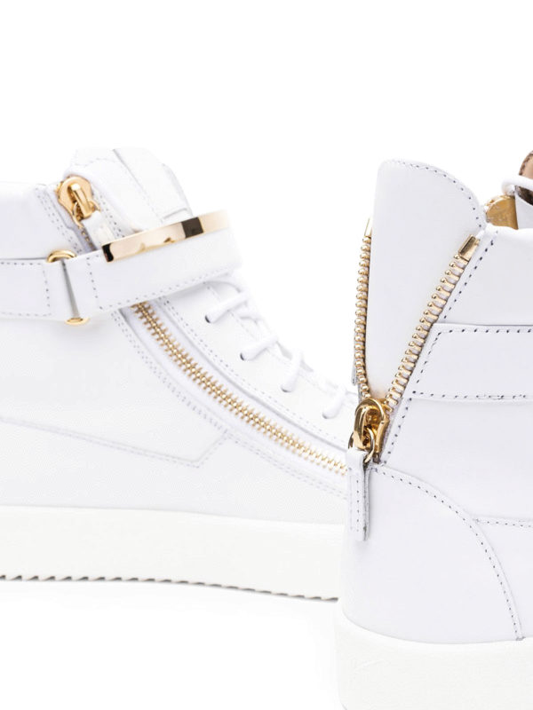 zanotti white trainers