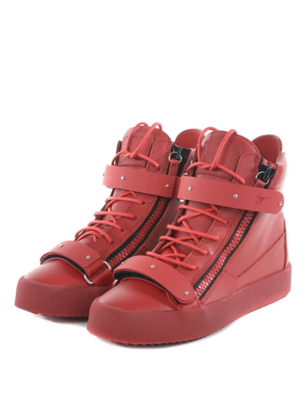 red high top giuseppes