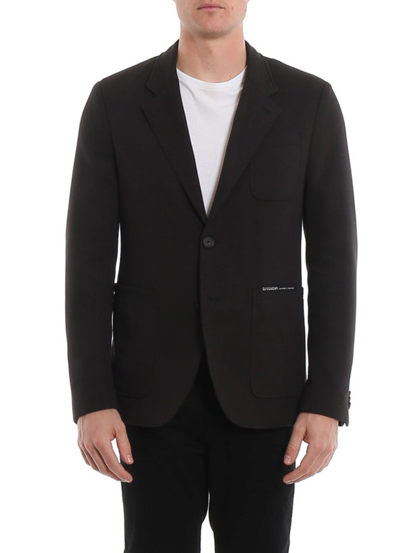 Blazers Givenchy - Logo print jersey blazer - BM307530AE001 