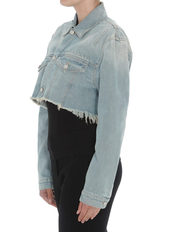 redone cropped denim jacket