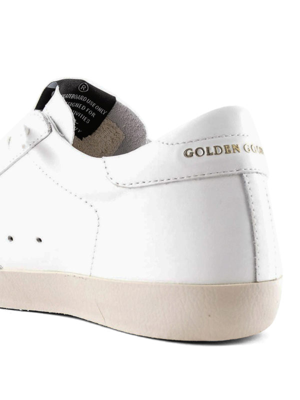 Golden goose superstar g68 leather trainers Clearance