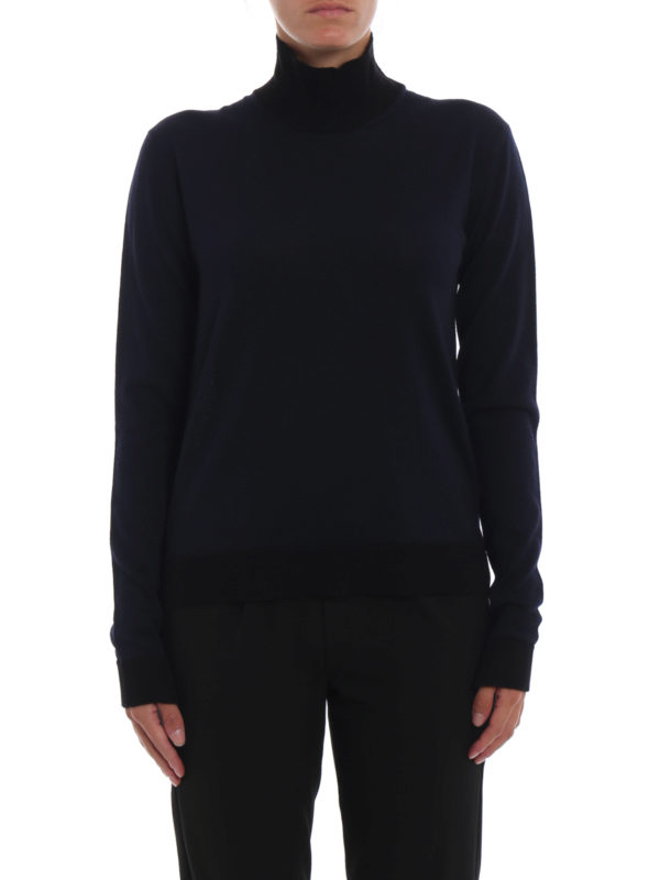 Elva navy black turtle neck sweater 