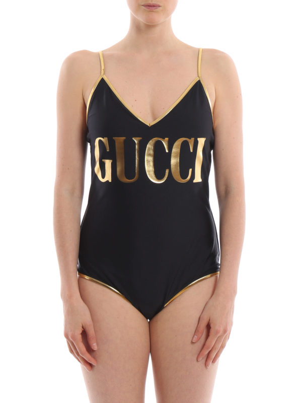 gucci black swimsuit