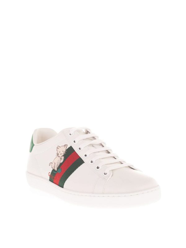white womens gucci trainers