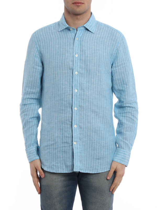 hackett linen shirt