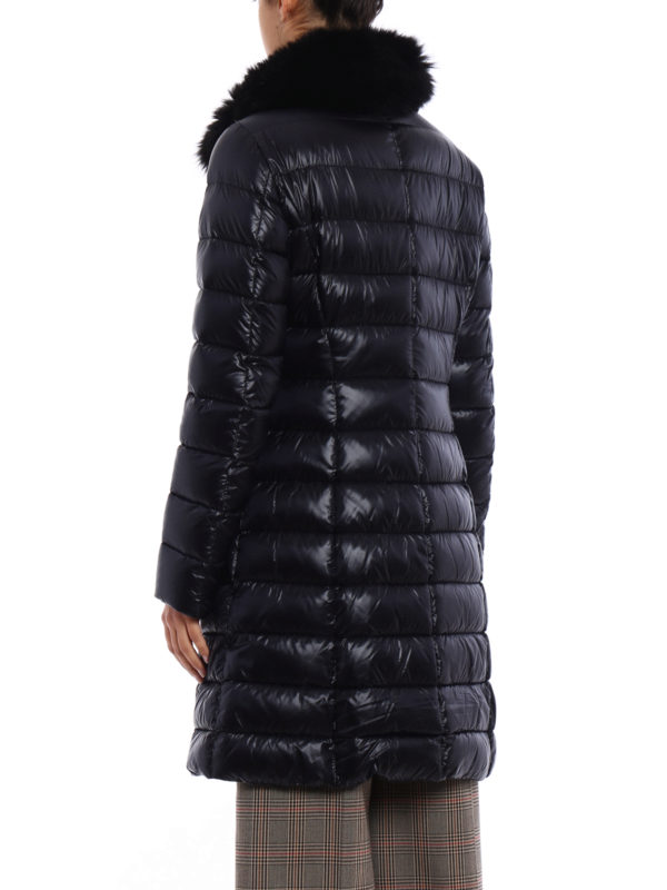 large collar padded coat