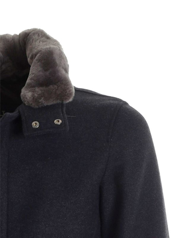 dark grey down coat