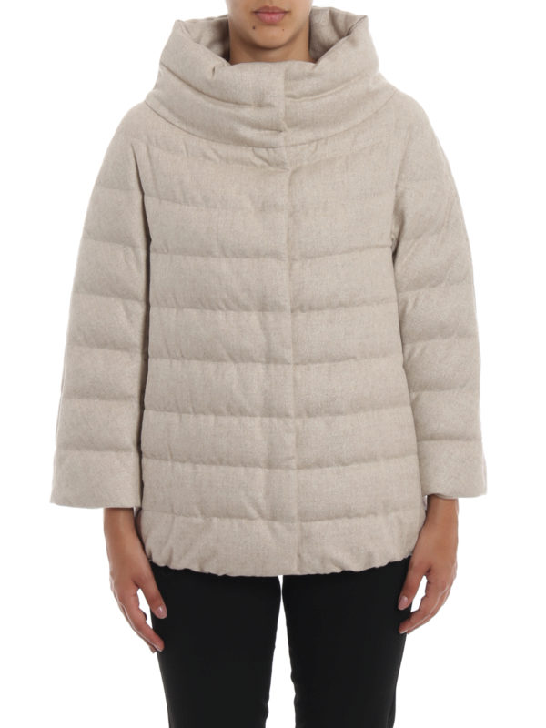 herno cashmere silk down jacket