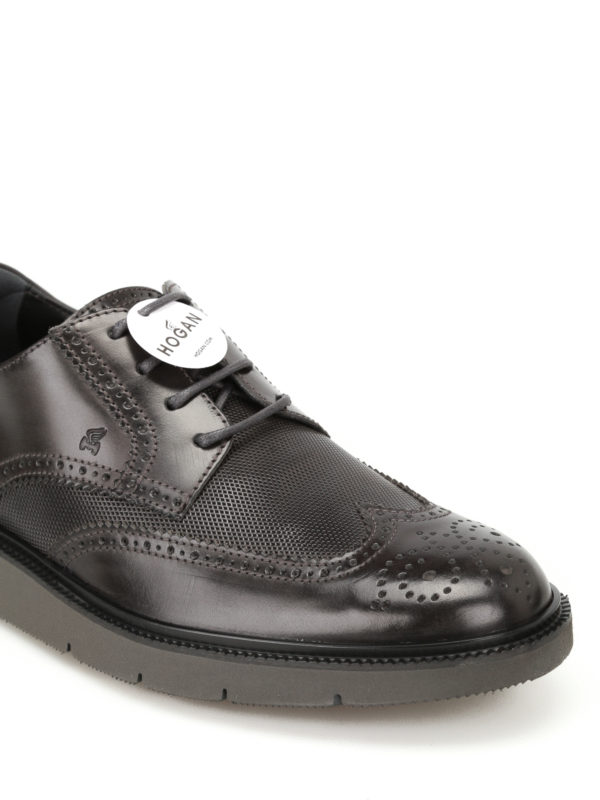 آکسفورد Hogan - H322 Derby leather brogue shoes - HXM3220Y2118A1B609