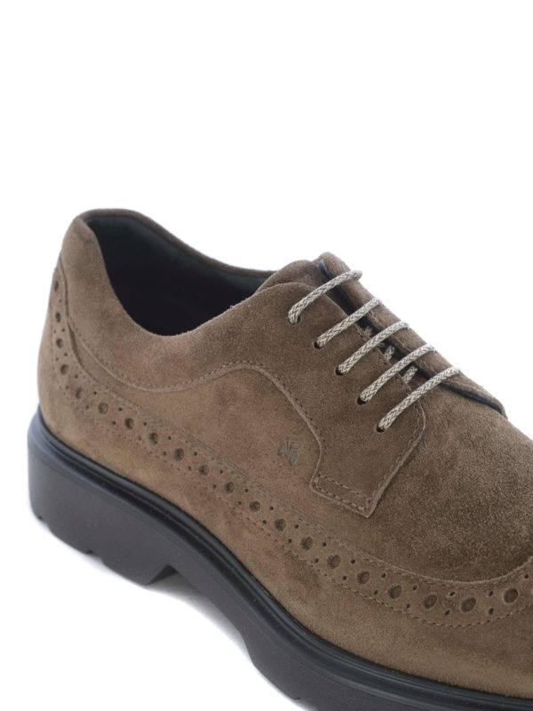 suede derby brogues