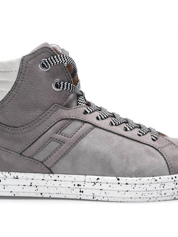 Zapatillas Hogan Rebel - Zapatillas De Deporte R141 - Gris -  HXM1410R282C7U004D