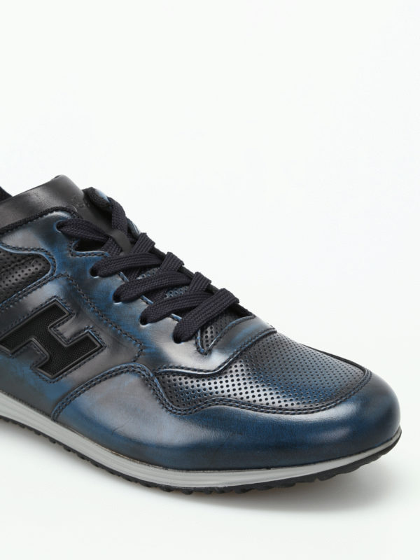 اسپرت،اسنیکرز Hogan - H205 Olympia blue leather sneakers -  HXM2050X5929XF439B