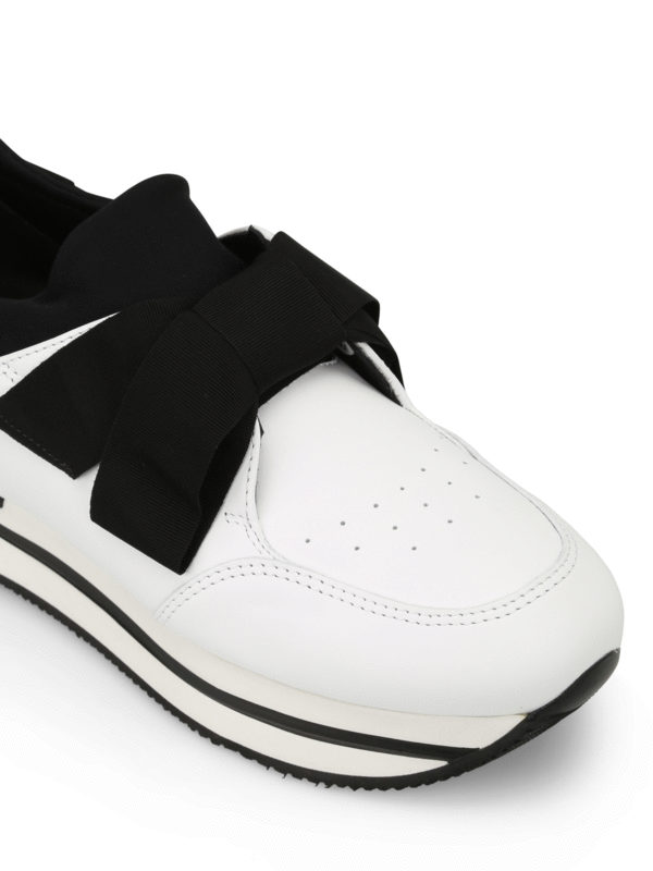 slip on trainers bow