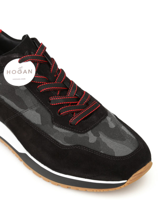 Hogan - H321 camu panelled sneakers 