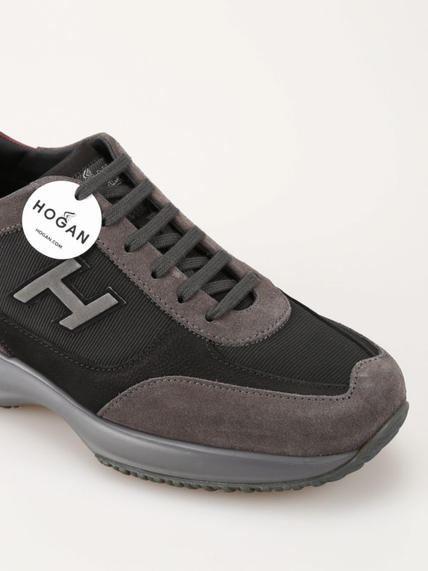 iKRIX HOGAN: trainers - New Interactive slate grey and black sneakers