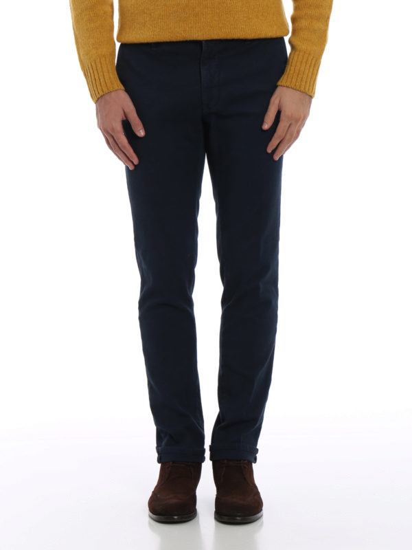 Dark blue Slacks trousers 