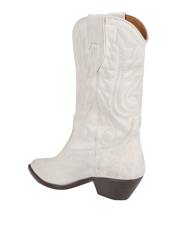 isabel marant duerto boots white