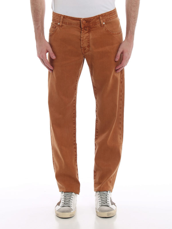 Jacob Cohen Cream Slim Fit Corduroy Jeans | Jules B