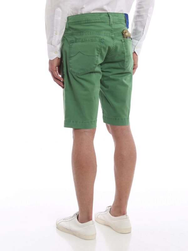 شلوارک Jacob Cohen - Cotton bermuda shorts - PW6613COMF08165700