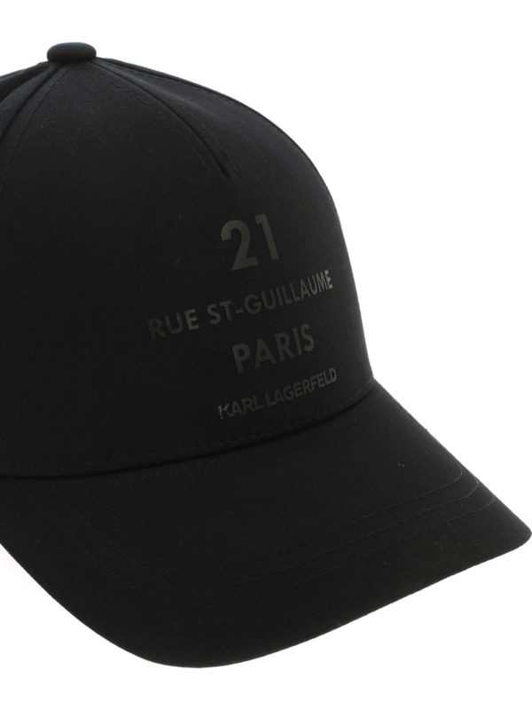 Hats & caps Karl Lagerfeld 21 Rue StGuillaume cap in black