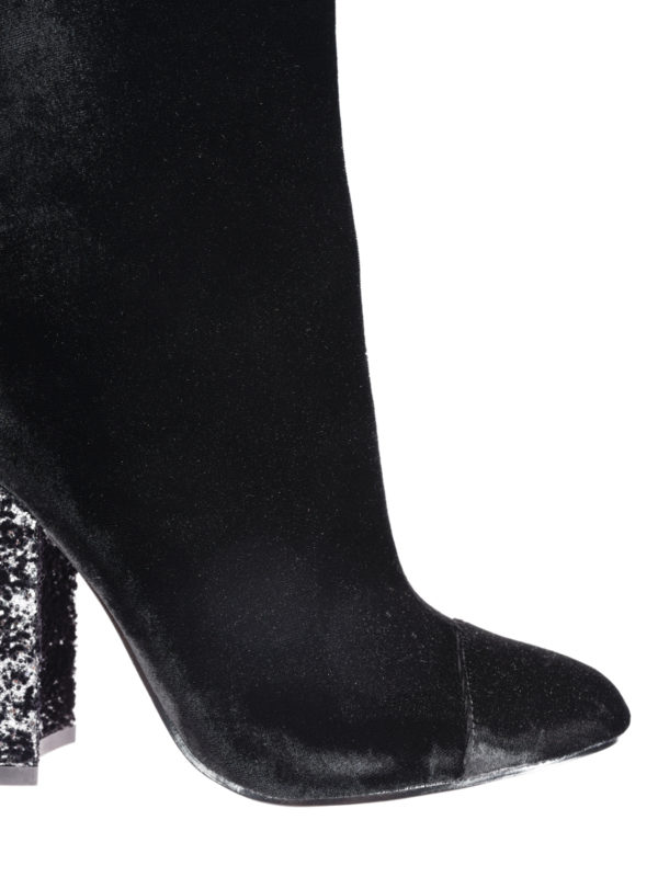 Glitter heel booties Clearance