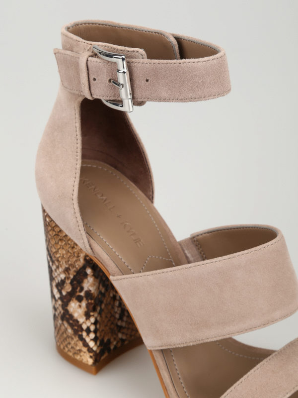 LIGHT BLUE BLOCK ANKLE STRAP HEELED STRAPPY SANDALS HIGH HEELS SHOZES SIZE UK 8 | eBay