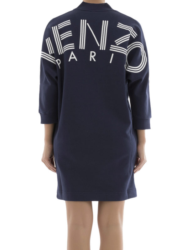 kenzo logo sweatshirt dress