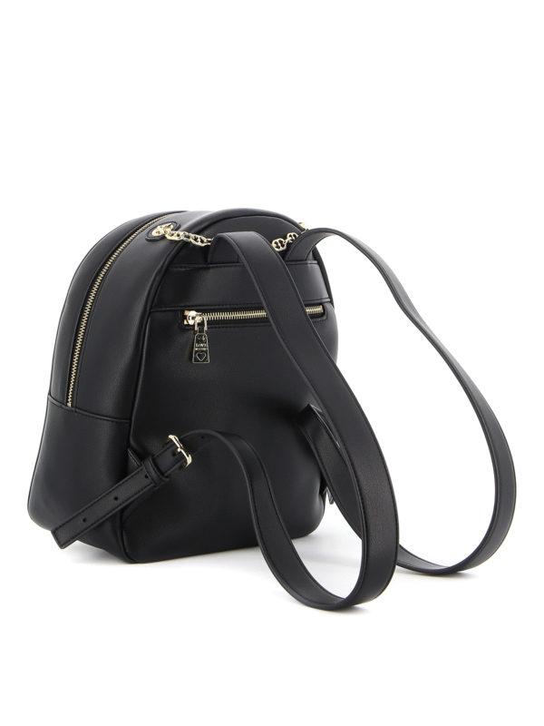 moschino backpack leather